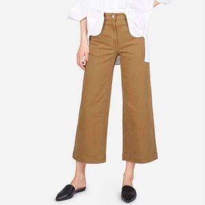 Everlane Wide Leg Crop Pant - Ochre - Size 4